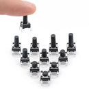 200Pcs Mini Tactile Push Button Practical 6x6 mm 4 pin Micro Momentary Switch Pushbutton Switches Breadboard Arduino PCB