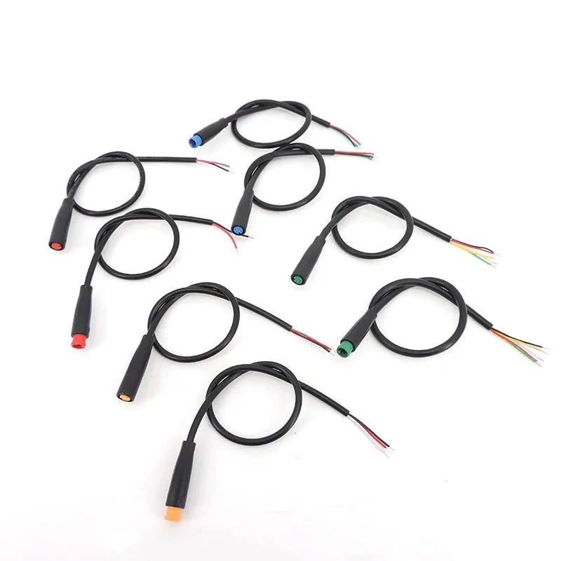 6mm M6 2 3 4 5 6 Pin male female Julet Electric bike Butt Plug Connector waterproof Scooter Brake Cable Pluger Signal Sensor p1