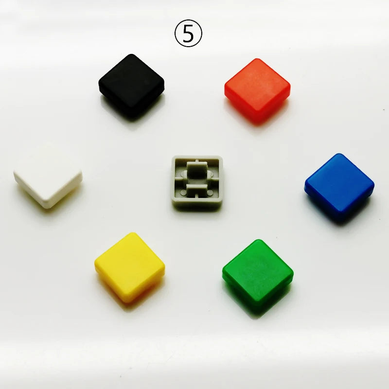 10Sets Momentary Tactile Button 4PIN SMT/DIP 12X12mm H=9.8/9/16.8mm With Cap Tact switch Push Button Switch Micro Key Button