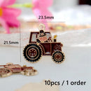 10pcs Cute Thanksgiving Turkey Food Metal Pendant Cartoon Alloy Charms DIY Necklace Bracelet Earrings Jewelry Keychain Accessory