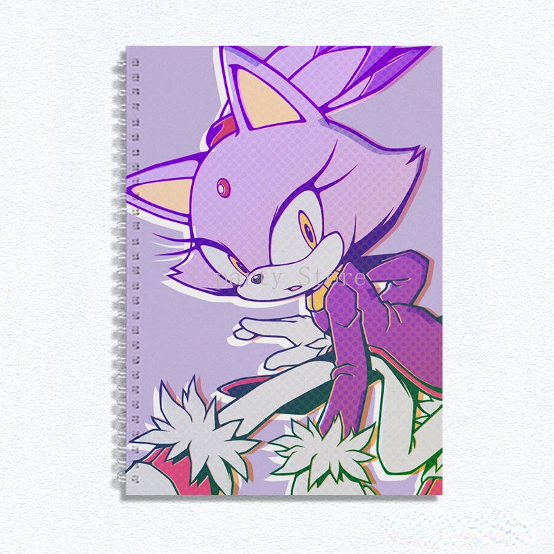 New Cartoon Notebook Sonic The Hedgehog High-value Creative Peripheral B5/A4/8K Thickened Drawing Sketchbook Student Stationery