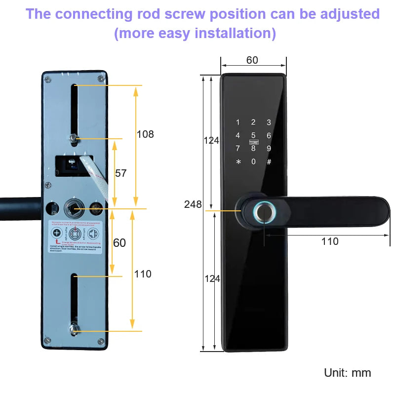 RAYKUBE H4 TT Lock Electronic Lock Bluetooth Smart Door Lock Fingerprint Lock Password IC Card Key For Smart Home