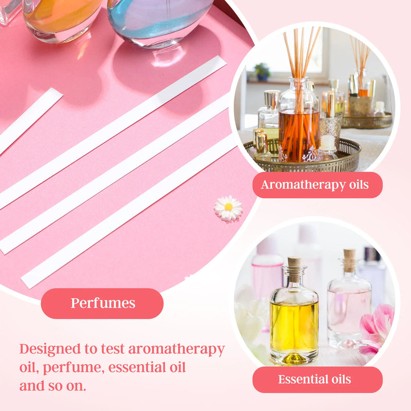 Aromatherapy Paper Testing Strip Fragrance Perfume Essential Oils Test Tester Paper Strips Smelling Strips