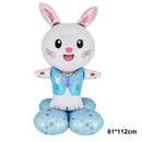 Happy Easter Foil Balloons Cute Bunny Balloons Egg Chick Balloons Easter Party Decoration Kids Easter Gift Easter Party Balloons