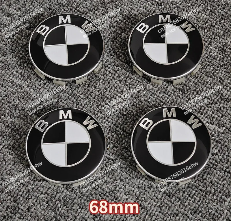 4Pcs 68MM 56MM Car Wheel Center Caps for BMW E90 E46 F10 F30 E87 F20 G20 E60 E39 E92 F11 F31 E61 F25 E36 X3 X5 Car Accessories