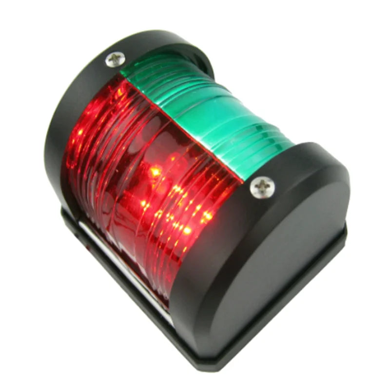 ISURE MARINE 12V LED Red & Green Bow Navigation Signal Light Lamp For Boat Yacht