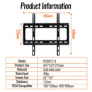 Universal TV Wall Mount Bracket for Most 26-55 Inch LED Plasma TV Mount up to VESA 400x400mm and 110 LBS Loading Capacity