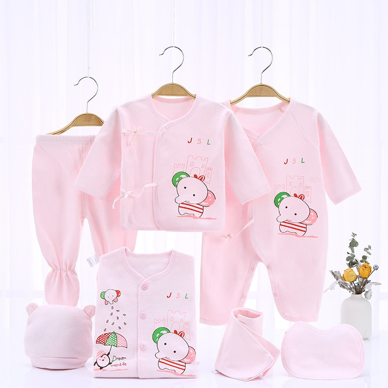 Newborn Clothing Suits Baby toddler Cotton Set for Girls Boys pink blue yellow