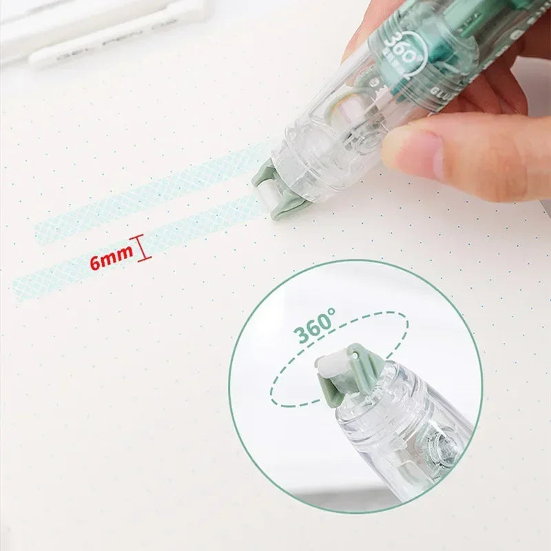 Scrapbook Glue Simplicity Correction Tape Style Glue Mini Portable Eraserable Glue Paste Non-sticky Memo Pad Studnet Supplies