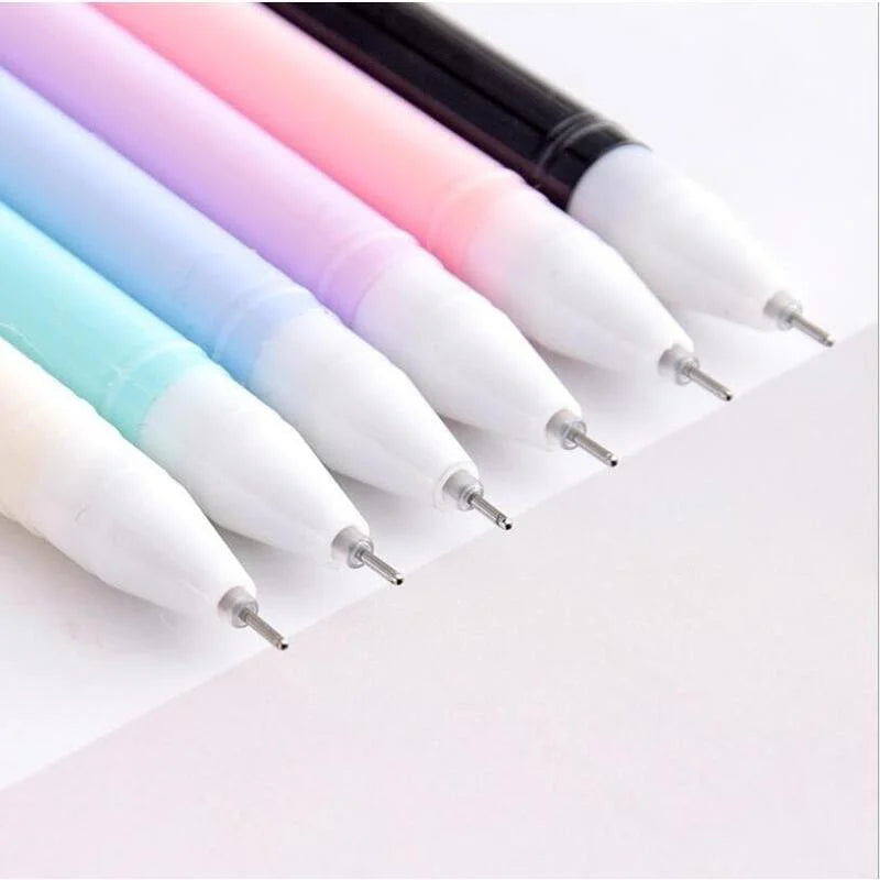 6 Piece Cute Creative Black Cat Gel Pen Stationery