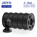 JAYO 3D Printer Filament PLA Series 1.75MM 5Rolls/10Rolls High Strength 100% No Bubble Neatly Wound for FDM DIY Gift Material