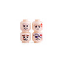 56pcs/Lot DIY Figures Head Building Blocks Accessories Laugh Cry Cute Angry Facial Expression Mini Bricks Toys Model Kids Gifts