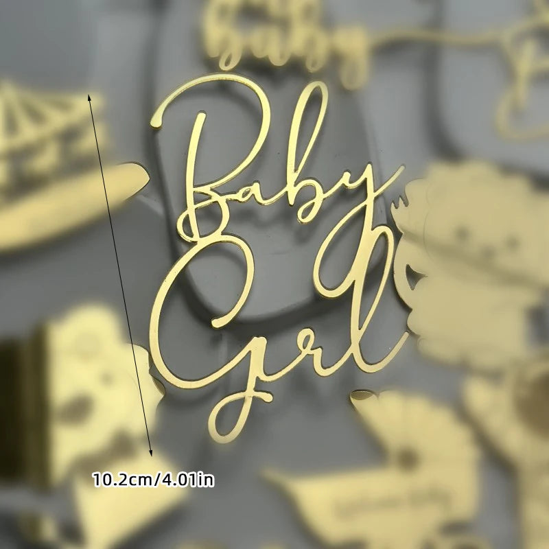 Cake Topper Baby Turning Arrangement Birthday Decoration Party Supplies Cupcake Decorations Boys Girls Baby Shower