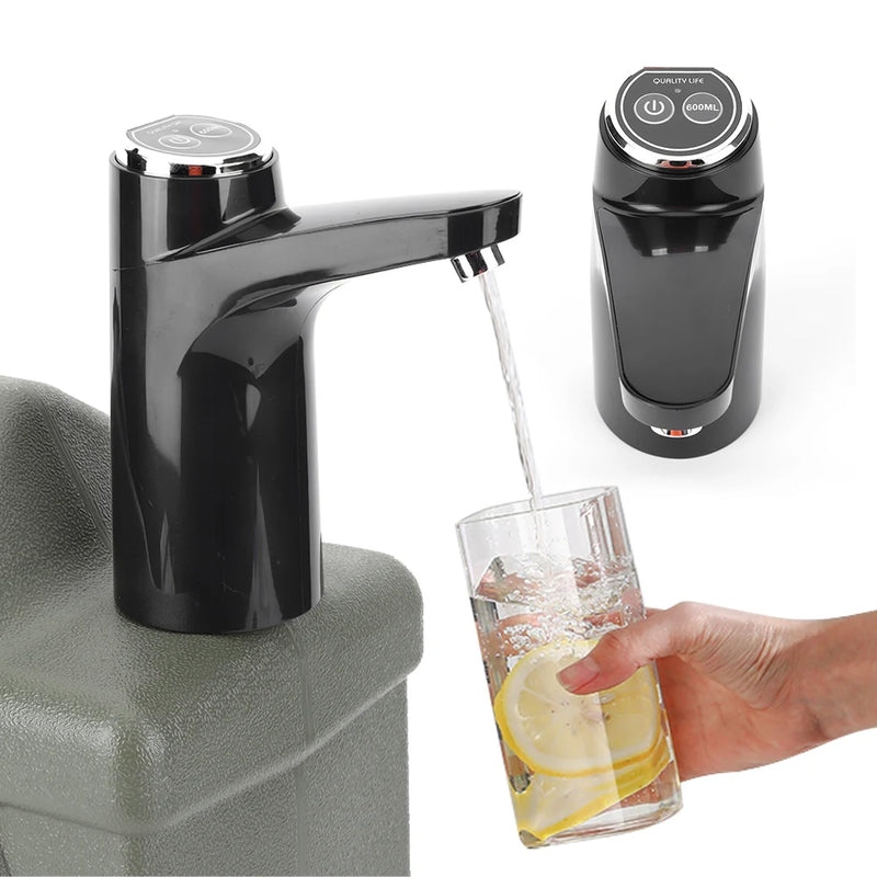Electric Water Pump USB Rechargeable Portable Water Dispenser Wireless Water Pumping Device for Camping Water Tank