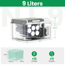 Alpicool NL9 9L Portable Refrigerator 12V/24V Small Car Fridge 100V~240V AC Electric Cooler Plug in Mini Freezer for Camping