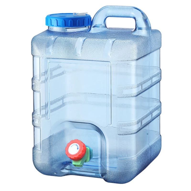 5/10/18/20/22L Portable Car Water Bucket Driving Pure Water Tank Container with Faucet Outdoor Camping Cooking Picnic Hiking