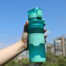 ZOUNICH Protein Shaker Portable Water Bottle Outdoor Sport Leakproof Tritan Plastic Drinking Bottle BPA Free 400-1000ML
