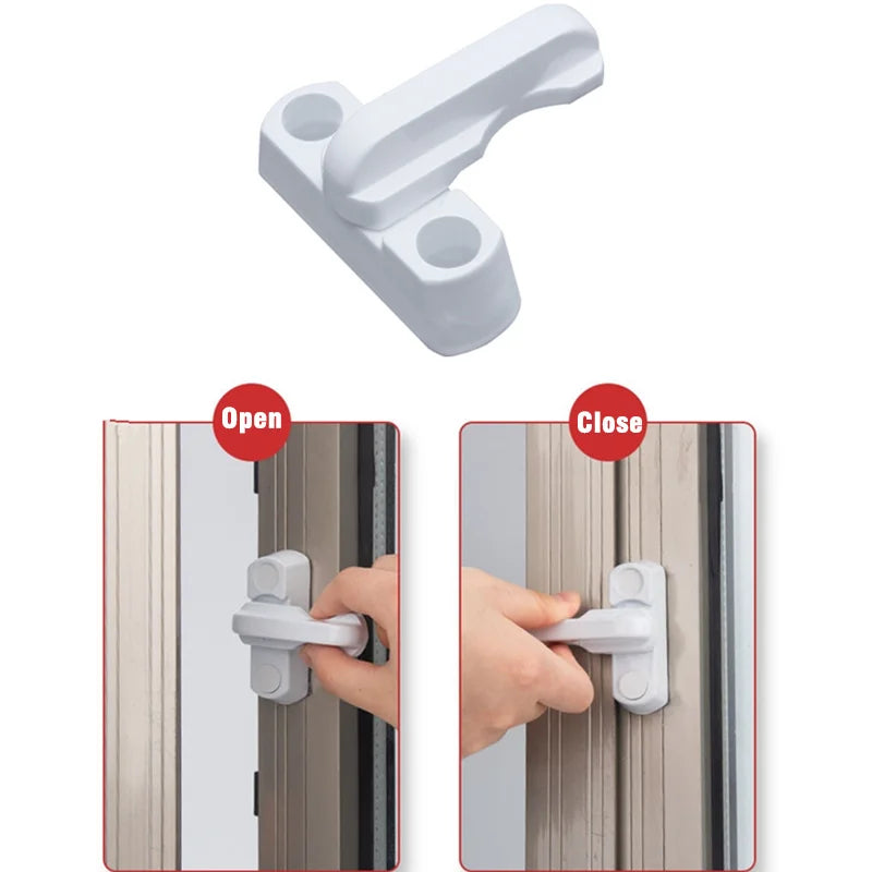 Plastic+Stainless Steel+Zinc Alloy UPVC Child Safe Security Window Door Sash Lock Safety Lever Handle Sweep Latch Drop Shipping