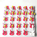 25pcs Party Love LED Flashing Brooch Pin Cartoon Light up Glow Badge Gift Cosplay Navidad Wedding Festival Halloween Christmas