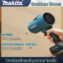 Makita 30000RPM Violent Blower Turbo Jet Fan 18V Electric Air Duster Wind Speed Turbo Rechargeable with Light Car Cleanin Tool