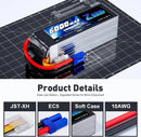 1/2pcs Zeee 6S 6000mAh FPV Drone Battery 22.2V 100C Lipo Battery with EC5 Plug for RC Car Buggy Helicopter Robots RC Model Parts