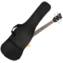 Glarry GW101 36in Small Scale Electric Bass Guitar Suit With Mahogany Body SS Pickups, Guitar Bag, Strap, Cable Burlywood