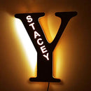 Custom Letters LED Night Light Wooden Engraved Name Home Decor Wedding Birthday Party Christmas New Year Decoration Lover's Gift