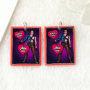 10Pcs Halloween Charms Two Side Print Acrylic Creative Pendant For Necklace  Keychain Diy Making