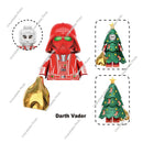 Hot Toys TV6302 TV6303 2024 Merry Christmas Gift Grinch Holiday Elf Santa Rex Darth Vader Building Blocks Mini Action Figure Toy