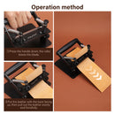 WUTA Manual Leather Skiving Machine Strip Belt Thinning Skiver Splitter Cowhide Leather Peeling Machine DIY Strap Cutting Tools