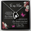 To My Mom Necklace Gifts Heart-like Necklace to My Mom Accessories Jewelry Holiday Birthday Party Christmas New Year Gifts