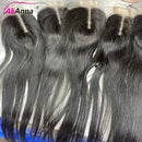 2x6 HD Lace Closure Human Hair Pre Plucked With Baby Hair For Women 14-24 Inch Transparent Straight Closure Fast Shipping