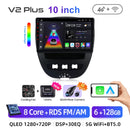 Junsun Android14 Wireless CarPlay for Apple Auto Car Radio Stereo for Peugeot 107 Toyota Aygo Citroen GPS TouchScreen Multimedia