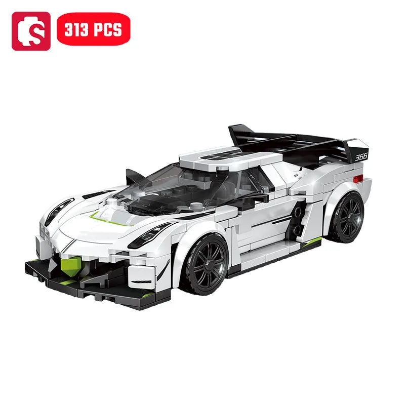 SEMBO Speed Sports Car Assemblage Building Blocks MOC Racing Vehicle Models Car Construction Set Kids Toys for Boys Holiday Gift