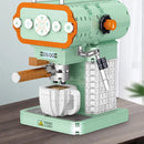 Simulation of modern coffee machine building blocks bread machine  puzzle assembly toy decoration retro nostalgia