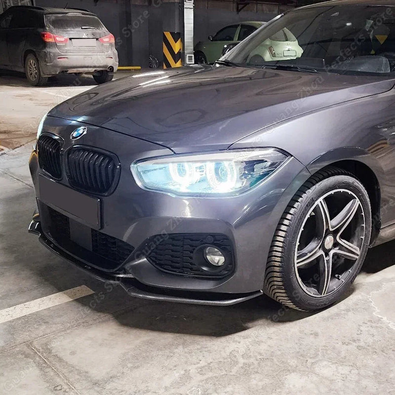 Front Bumper Lip Splitter Diffuser Body Kit Spoiler For BMW 1 Series F20 F21 M-Pack Facelift M118i M120i M135i M140i 2015-2019