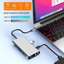 11 in 1 USB C Docking Station USB C HUB 4K 30Hz Type C to HDMI Adapter USB Type C Hubs USB Splitter for PC Laptop MacBook Pro