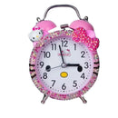 Hello Kitty cartoon alarm clock Kawaii creative mute bedside alarm simple clock rhinestone cute alarm clock Christmas giftft