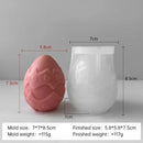 3D Easter Embossment Egg Silicone Candle Mold Egg Aroma Wax Plaster Ornaments Handmade Soap Mould
