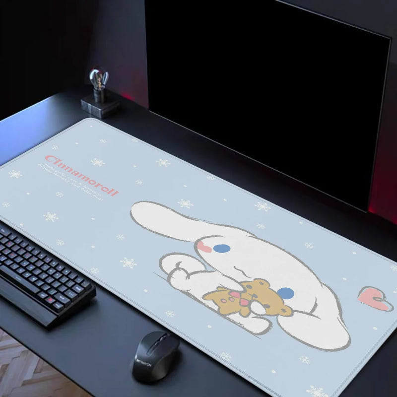 Cartoon C-Cinnamoroll Kawaii Mouse Pad Gamer GAMING MOUS Mausepad Pc Accessories Table Pads Keyboard Mat Deskmat Mousepad Mats