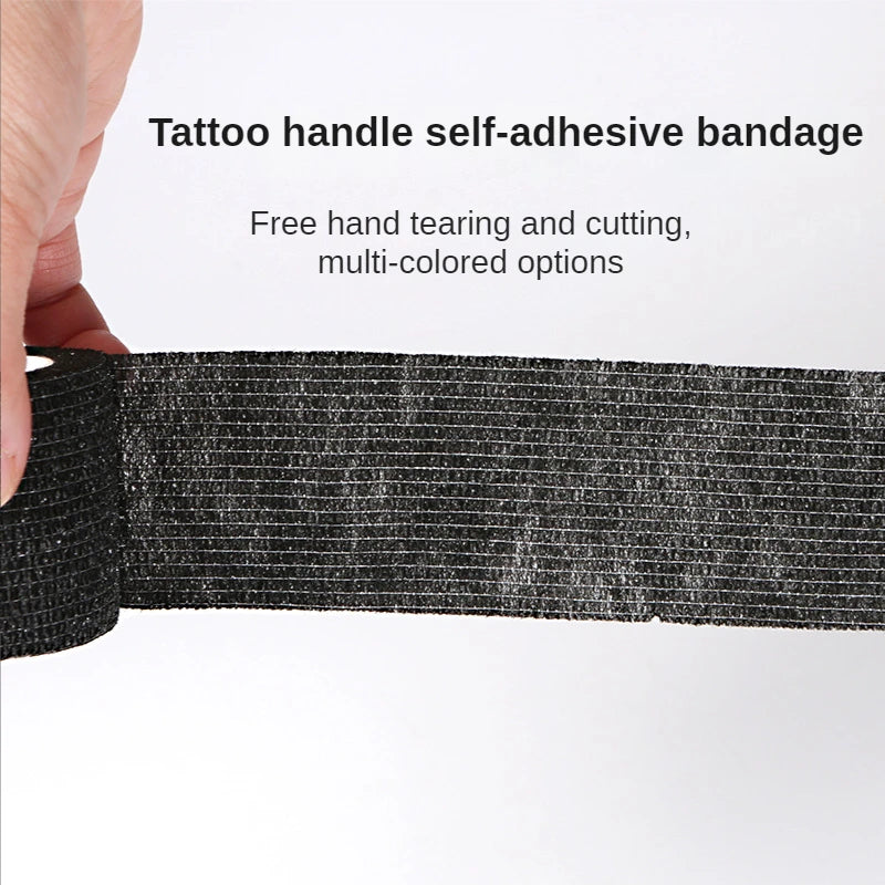 10/20/30/50Pcs  Waterproof Tape Tattoo Handle Bandage Anti-slip Athletic Nonwoven Disposable Self-adhesive Elastic Bandage