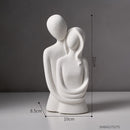 Abstract Couple Statue Decorative Sculpture Modern Home Decoration Ceramic Figure Figurines lovers Living room table ornaments
