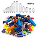 122pcs Thick Figures Bricks 12 Size DIY Building Blocks Educational Creative Size Compatible With 3001 Plastic Toys for Children