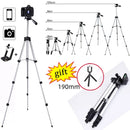 Extendable Mobile Smart Phone Digital Camera Tripod Stand Mount Holder Clip Set For NikoniPhone Xiaomi Gopro 105cm/65cm