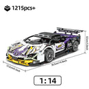Technical Racing Sport Car 1280PCS Model Building Blocks City Mechanical Speed Vehicle Supercar Brick Puzzle Toys Kid Adult Gift