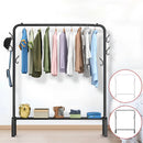 154*43*105cm Clothes Rack Shoes Rack Home Clothes Storage Rack Single Hanging Portable Bedroom Freestanding Clothing Rack