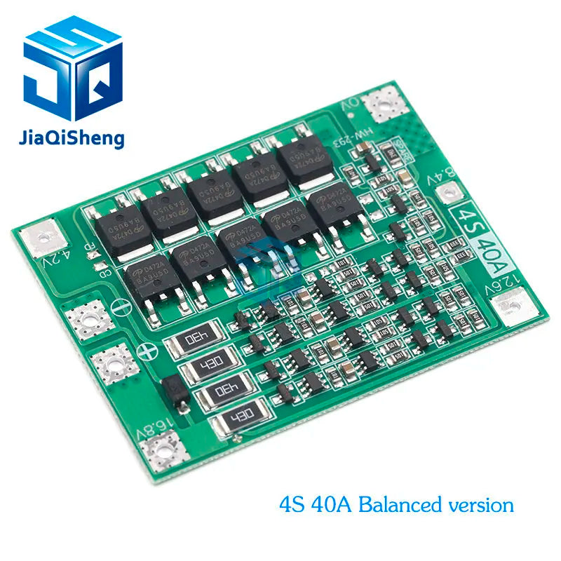 3S/4S 40A 60A Li-ion Lithium Battery Charger Protection Board 18650 BMS For Drill Motor 11.1V 12.6V/14.8V 16.8V Enhance/Balance