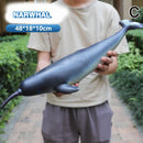 Simulated Ocean Big Animal Toys Realistic Action Figure Model Sea Life Great White Shark 40-48cm Soft Rubber Sea Educational Toy