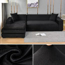 Velvet Sofa Cover Thick Elastic 1/2/3/4 Seater Sofa Cover for Living Room Velvet Plush L Shaped Corner Sofa  Couch Cover
