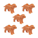 Compatible Animals Building Blocks for Children MOC golden hair Police dog husky bulldog chihuahua model bricks kids DIY Toys 5p